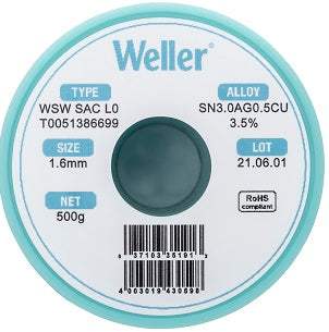 T0051386699 Weller Wire Solder New