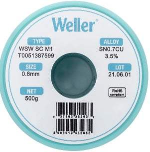 T0051387599 Weller Wire Solder New