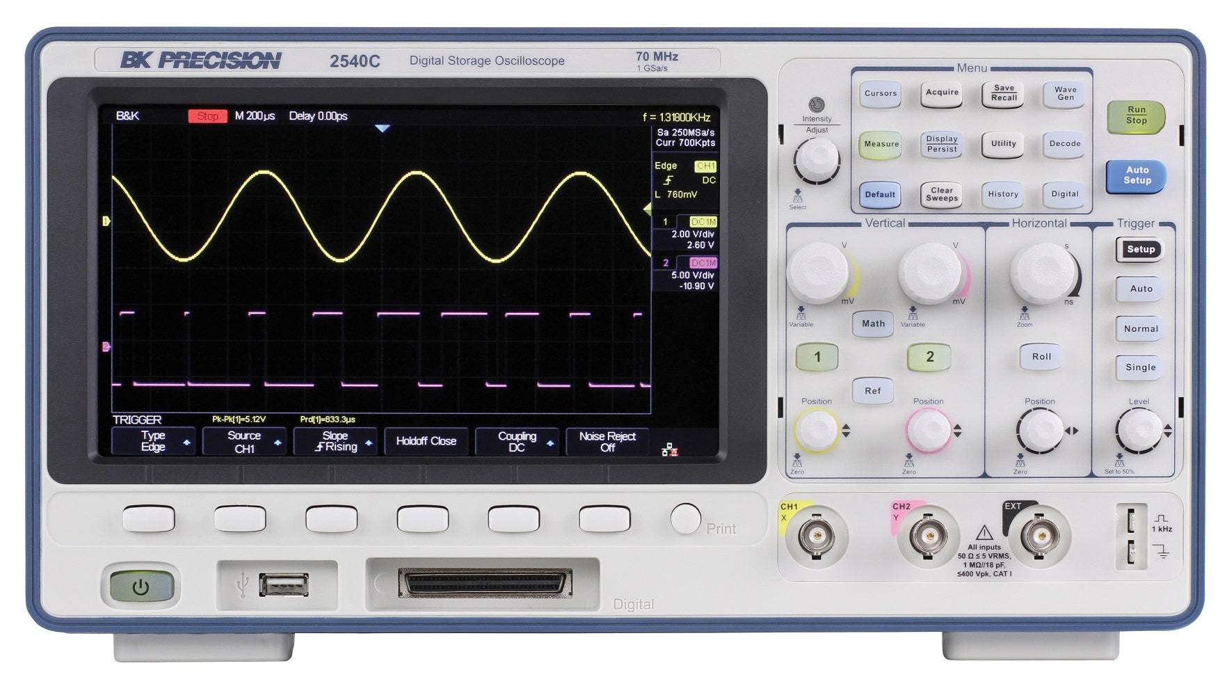 2540C B&K Precision Digital Oscilloscope New