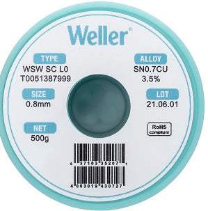 T0051387999 Weller Wire Solder New